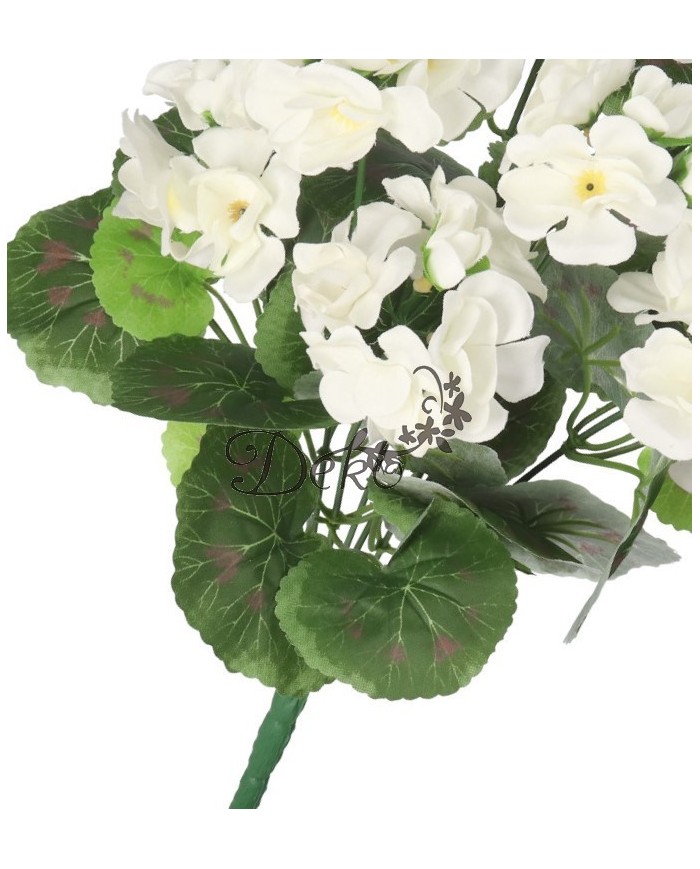 SZTUCZNE KWIATY ROŚLINY PELARGONIA BUKIET 45CM GĘSTY JAK ŻYWA