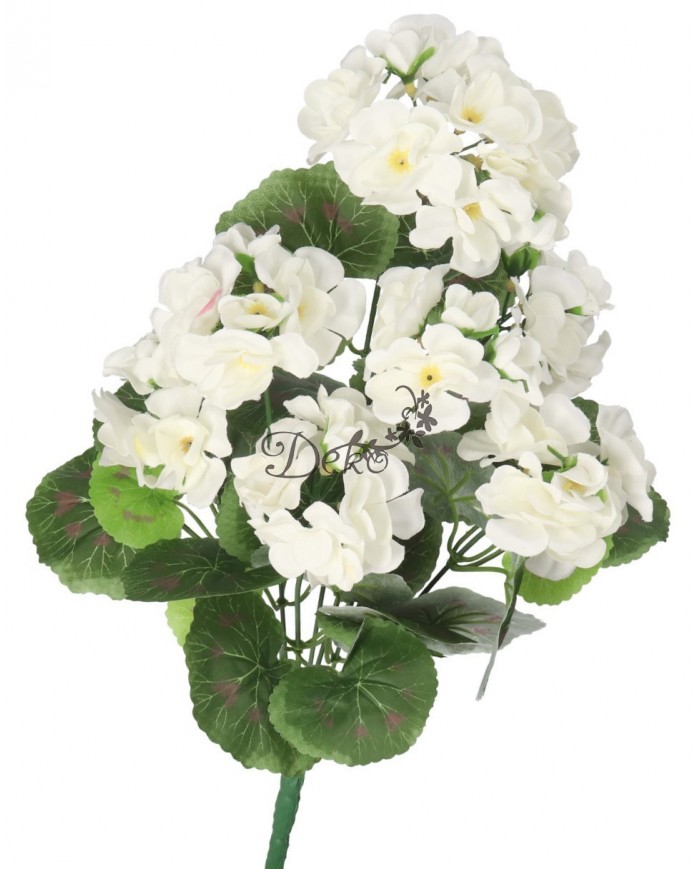 SZTUCZNE KWIATY ROŚLINY PELARGONIA BUKIET 45CM GĘSTY JAK ŻYWA