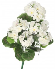 SZTUCZNE KWIATY ROŚLINY PELARGONIA BUKIET 45CM GĘSTY JAK ŻYWA