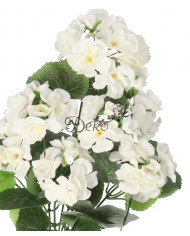 SZTUCZNE KWIATY ROŚLINY PELARGONIA BUKIET 45CM GĘSTY JAK ŻYWA