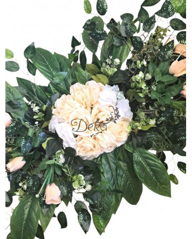 STROIK NA GRÓB KOMPOZYCJA DUŻA 110 CM SZTUCZNE KWIATY