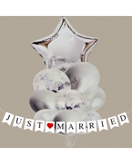 BALONY NA URODZINY ZESTAW BALONÓW MIX 9SZT ŚLUB PARTY