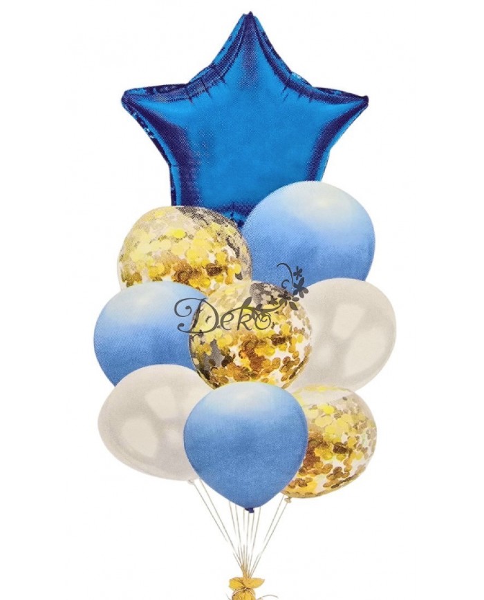 BALONY NA URODZINY ZESTAW BALONÓW MIX 9SZT ŚLUB PARTY