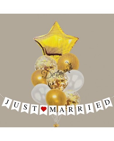 BALONY NA URODZINY ZESTAW BALONÓW MIX 9SZT ŚLUB PARTY