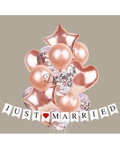 BALONY NA URODZINY ZESTAW BALONÓW MIX 14 SZT ŚLUB PARTY