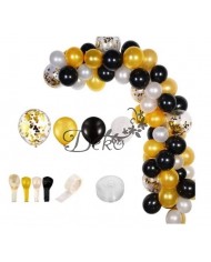 BALONY NA URODZINY ZESTAW BALONÓW MIX 100SZT ŚLUB PARTY