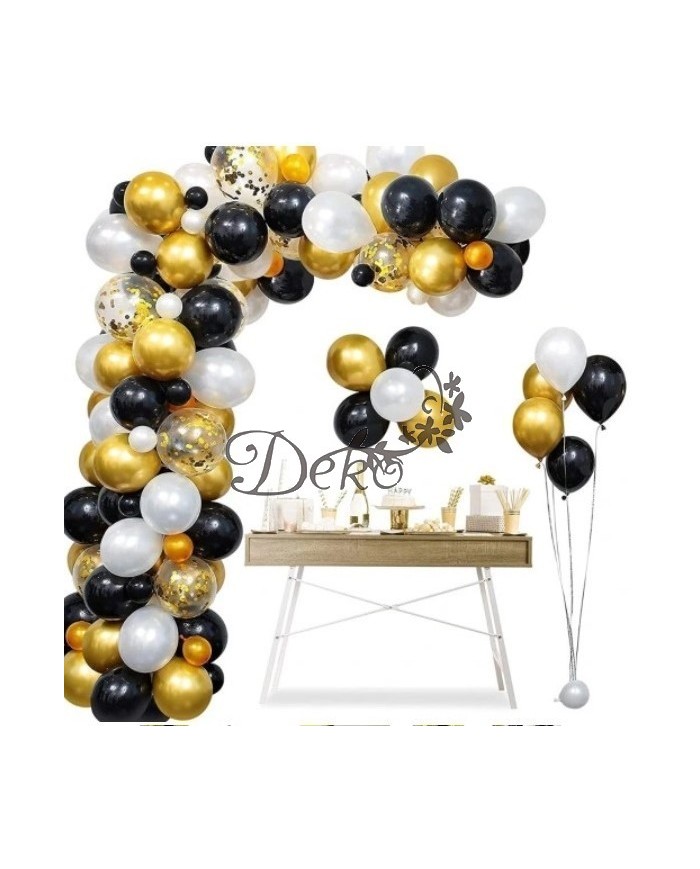 BALONY NA URODZINY ZESTAW BALONÓW MIX 100SZT ŚLUB PARTY