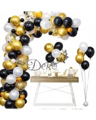 BALONY NA URODZINY ZESTAW BALONÓW MIX 100SZT ŚLUB PARTY