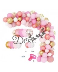 BALONY NA URODZINY ZESTAW BALONÓW MIX 100SZT ŚLUB PARTY