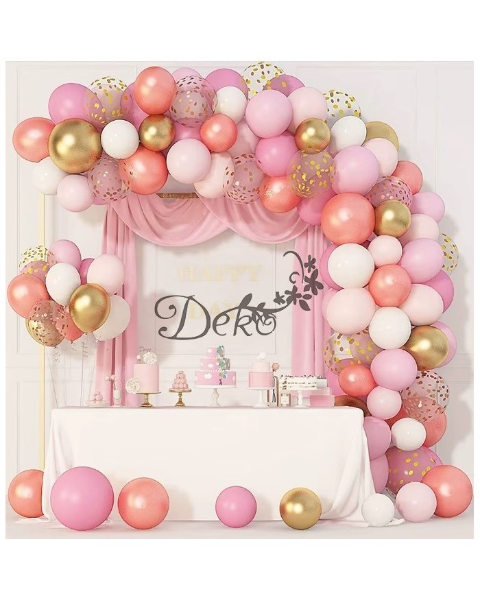 BALONY NA URODZINY ZESTAW BALONÓW MIX 100SZT ŚLUB PARTY