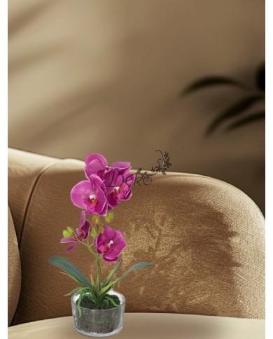 STORCZYK ORCHIDEA SZTUCZNE KWIATY W DONICZCE PREMIUM