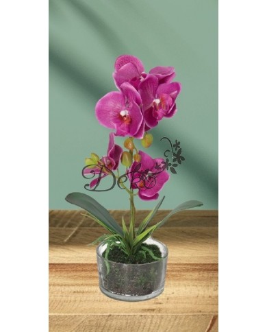 STORCZYK ORCHIDEA SZTUCZNE KWIATY W DONICZCE PREMIUM