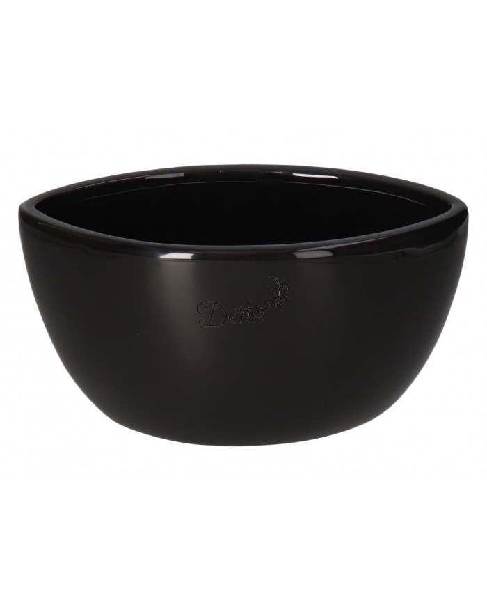 DONICZKA OSŁONKA CERAMICZNA CZARNA ŁÓDKA OZDOBA