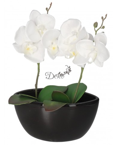 DONICZKA OSŁONKA CERAMICZNA CZARNA ŁÓDKA OZDOBA