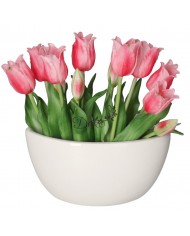 DONICZKA OSŁONKA CERAMICZNA BIAŁA ŁÓDKA OZDOBA