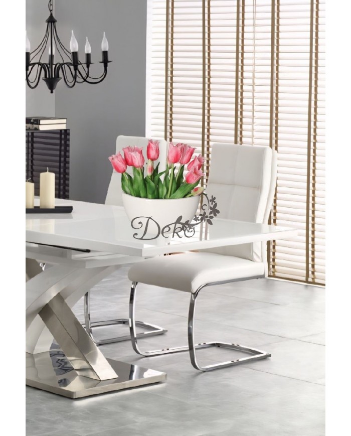 DONICZKA OSŁONKA CERAMICZNA BIAŁA ŁÓDKA OZDOBA