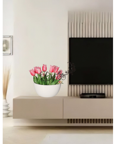 DONICZKA OSŁONKA CERAMICZNA BIAŁA ŁÓDKA OZDOBA