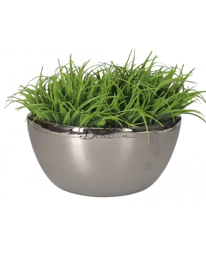 DONICZKA OSŁONKA CERAMICZNA SREBRNA ŁÓDKA OZDOBA