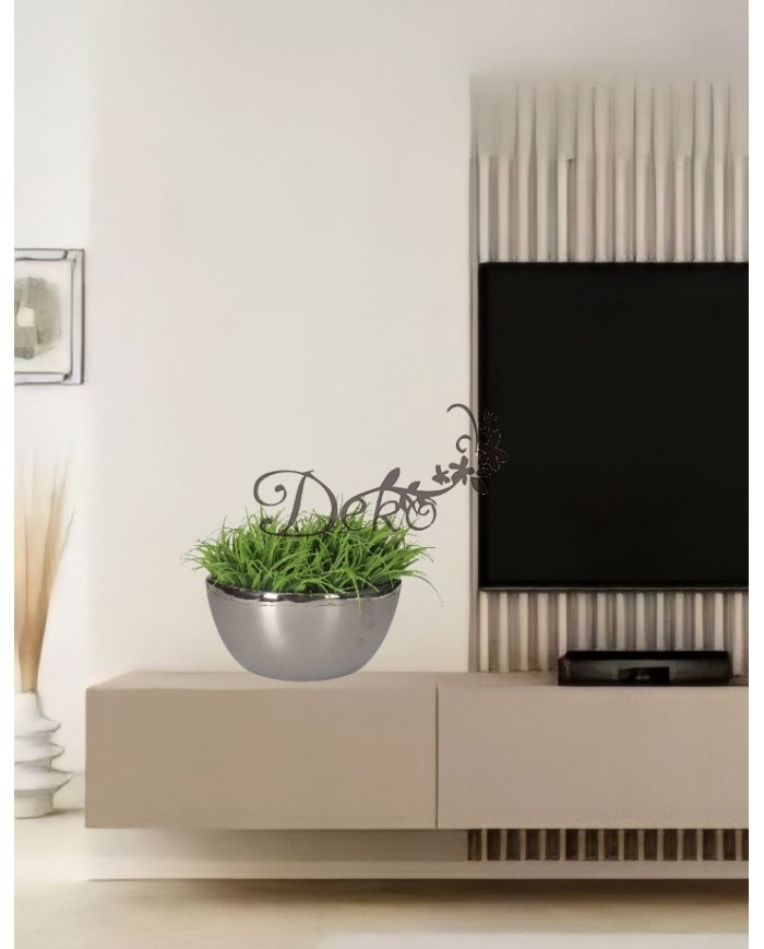 DONICZKA OSŁONKA CERAMICZNA SREBRNA ŁÓDKA OZDOBA