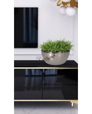 DONICZKA OSŁONKA CERAMICZNA SREBRNA ŁÓDKA OZDOBA