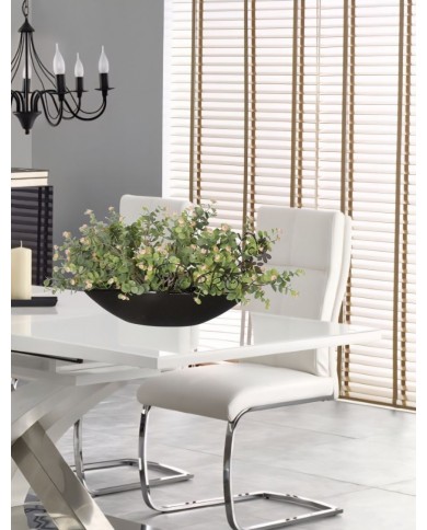 DONICZKA OSŁONKA CERAMICZNA CZARNA ŁÓDKA DUŻA OZDOBA