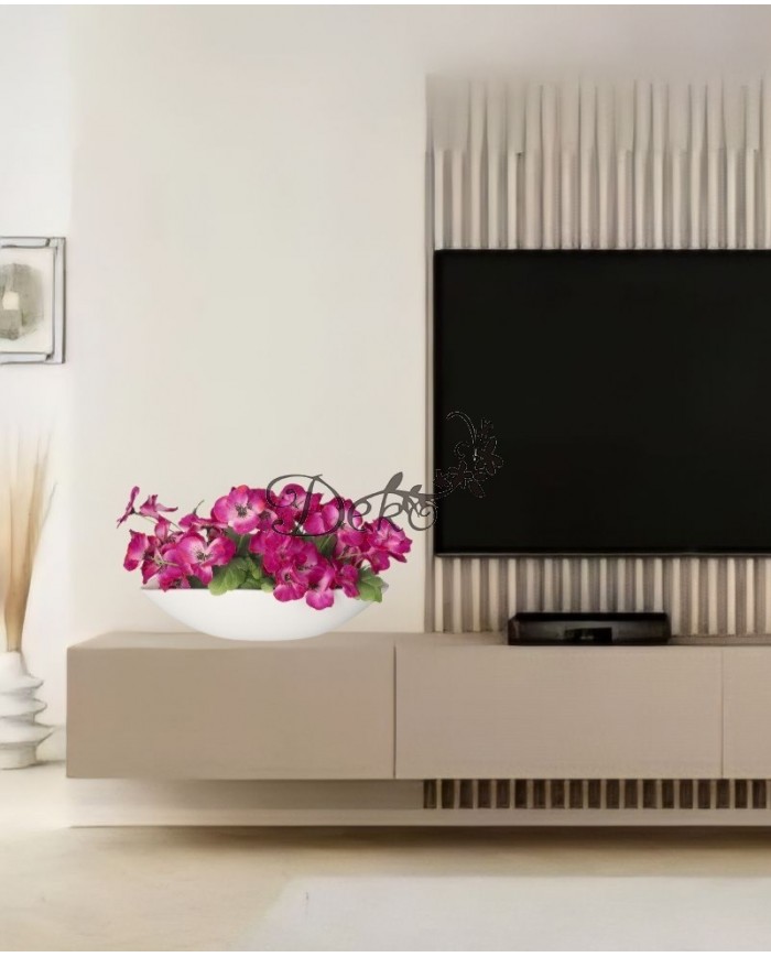 DONICZKA OSŁONKA CERAMICZNA BIAŁA ŁÓDKA DUŻA OZDOBA