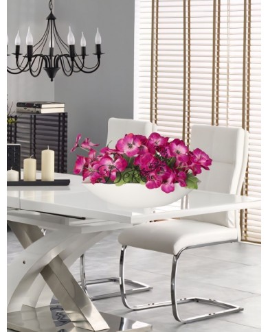 DONICZKA OSŁONKA CERAMICZNA BIAŁA ŁÓDKA DUŻA OZDOBA