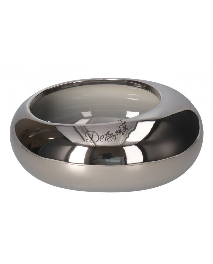 DONICZKA OSŁONKA CERAMICZNA SREBRNA NOWOCZESNA DUŻA