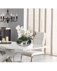 DONICZKA OSŁONKA CERAMICZNA SREBRNA NOWOCZESNA DUŻA