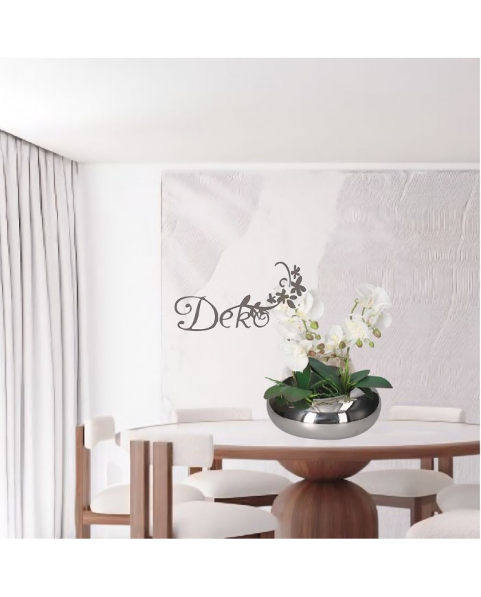 DONICZKA OSŁONKA CERAMICZNA SREBRNA NOWOCZESNA DUŻA