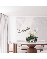 DONICZKA OSŁONKA CERAMICZNA SREBRNA NOWOCZESNA DUŻA