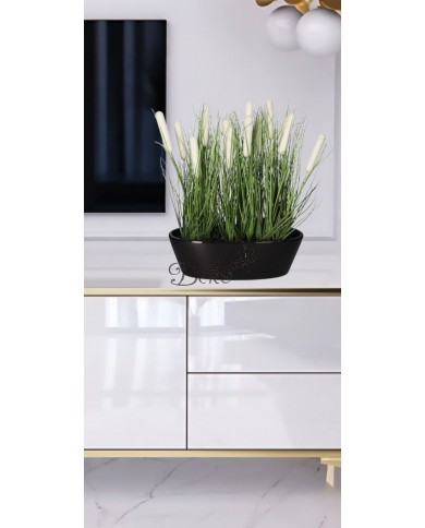 DONICZKA OSŁONKA CERAMICZNA CZARNA NOWOCZESNA DUŻA