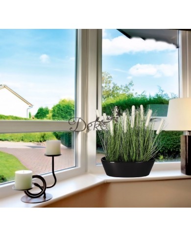 DONICZKA OSŁONKA CERAMICZNA CZARNA NOWOCZESNA DUŻA