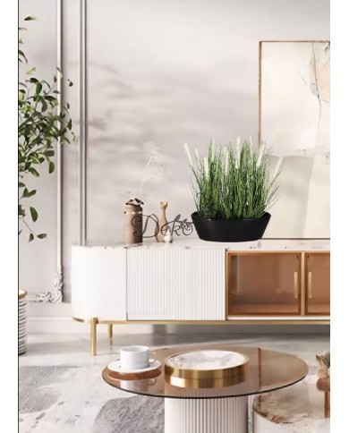 DONICZKA OSŁONKA CERAMICZNA CZARNA NOWOCZESNA DUŻA