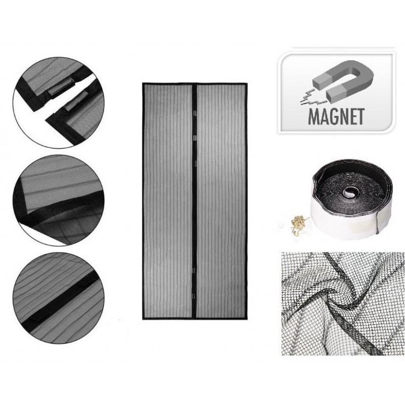 MOSKITIERA SIATKA MAGNETYCZNA NA DRZWI OKNO 210x100