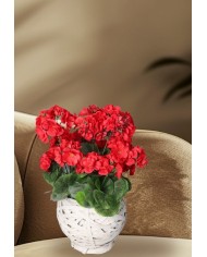 PELARGONIA W DONICZCE SZTUCZNE KWIATY JAK ŻYWE