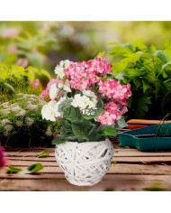 PELARGONIA W DONICZCE SZTUCZNE KWIATY JAK ŻYWE