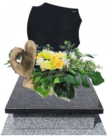 STROIK WIĄZANKA NA GRÓB KOMPOZYCJA DUŻA SZTUCZNE KWIATY