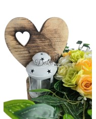 STROIK WIĄZANKA NA GRÓB KOMPOZYCJA DUŻA SZTUCZNE KWIATY