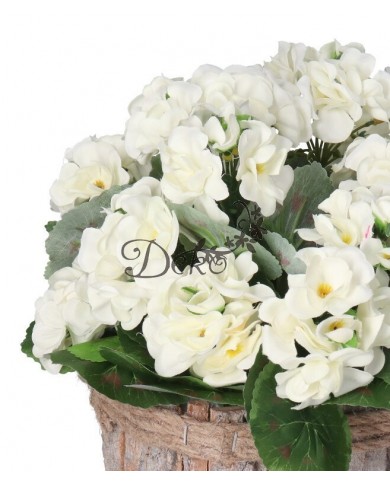 PELARGONIA W DONICZCE SZTUCZNE KWIATY JAK ŻYWE