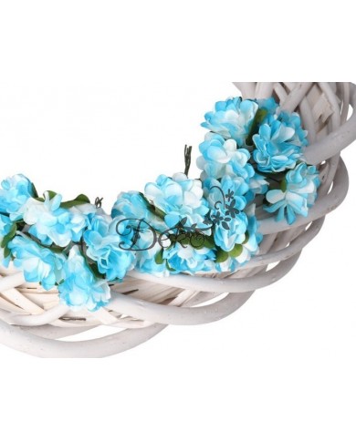 KWIATKI PAPIEROWE NA DRUCIKU 30SZT OZDOBA DEKORACJA