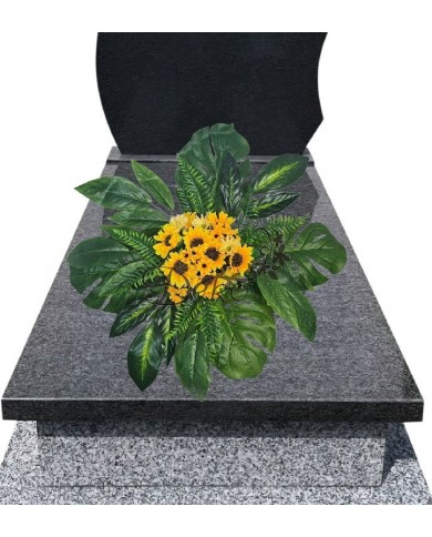 STROIK NA GRÓB KOMPOZYCJA DUŻA SZTUCZNE KWIATY