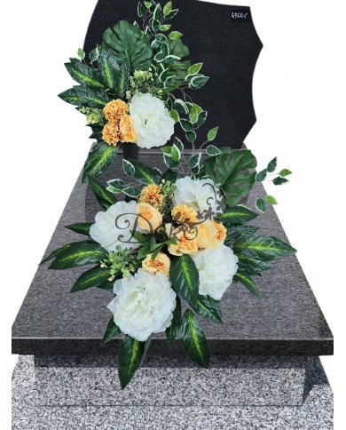 WIĄZANKA STROIK NA GRÓB KOMPOZYCJA DUŻA SZTUCZNE KWIATY