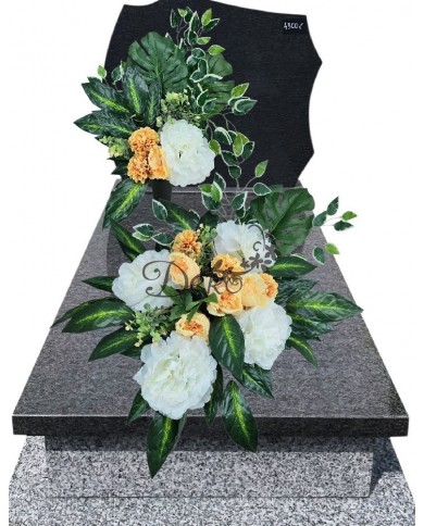 WIĄZANKA STROIK NA GRÓB DUŻY KOMPOZYCJA SZTUCZNE KWIATY DO WAZONU