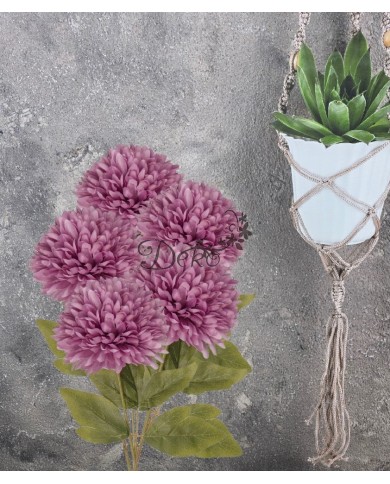 CHRYZANTEMA SZTUCZNE KWIATY JAK ŻYWA 48CM GŁÓWKA 12CM