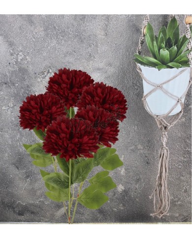 CHRYZANTEMA SZTUCZNE KWIATY JAK ŻYWA 48CM GŁÓWKA 12CM