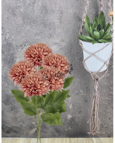 CHRYZANTEMA SZTUCZNE KWIATY JAK ŻYWA 48CM GŁÓWKA 12CM