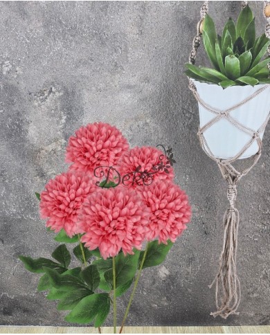 CHRYZANTEMA SZTUCZNE KWIATY JAK ŻYWA 48CM GŁÓWKA 12CM