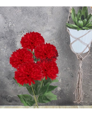 CHRYZANTEMA SZTUCZNE KWIATY JAK ŻYWA 48CM GŁÓWKA 12CM