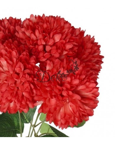 CHRYZANTEMA W BUKIECIE SZTUCZNE KWIATY JAK ŻYWE 45CM DUŻY BUKIET